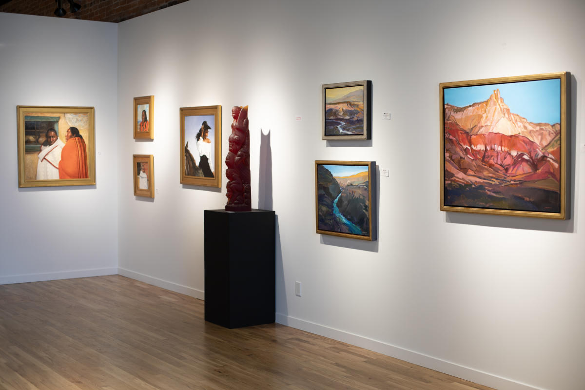 Interior of Blue Rain Gallery, Durango CO