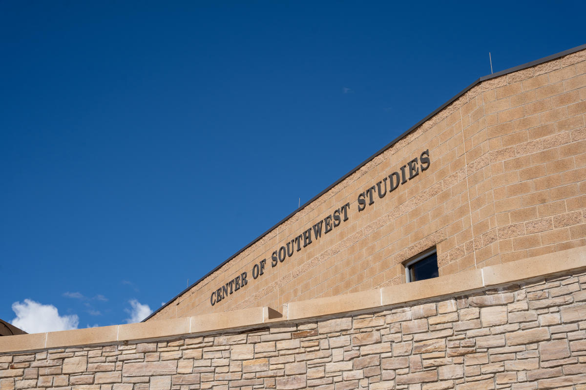 Photo of the Center for Southwest Studies sign