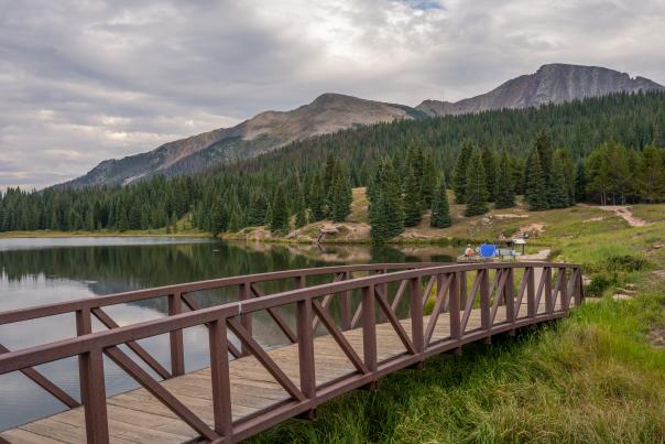 Andrews Lake in the Summer During Storm
