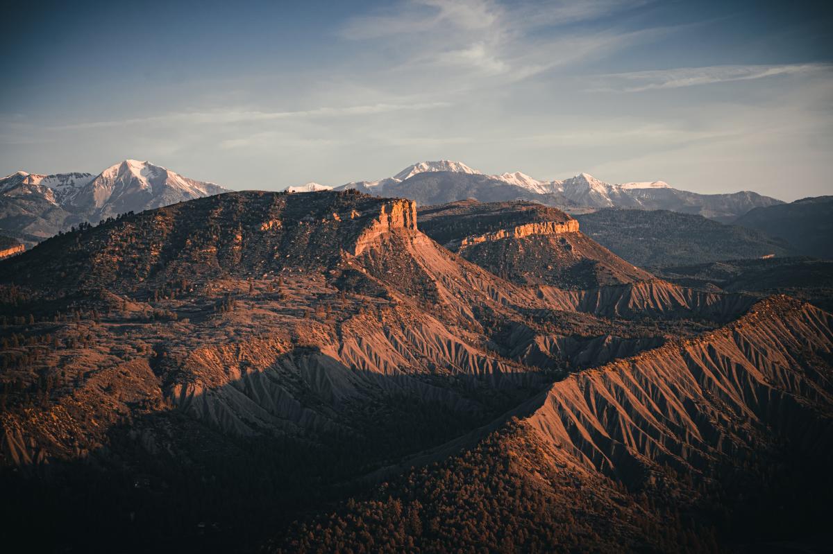 La Plata Mountains from Smelter Mountain During Spring