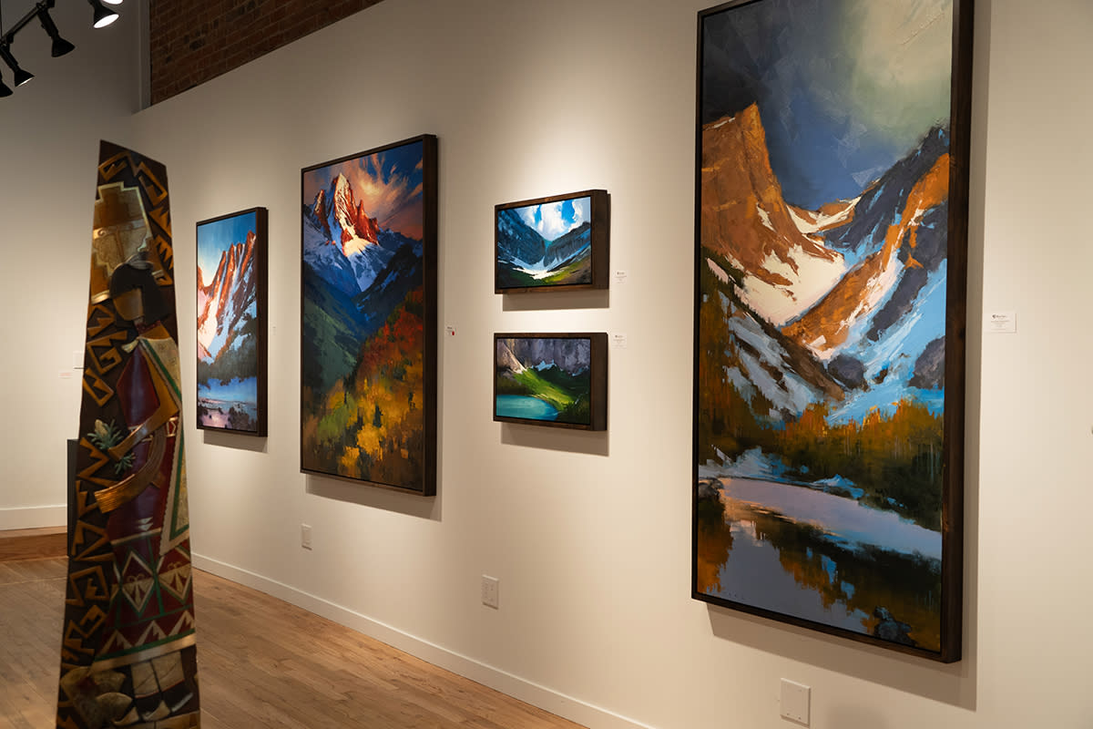 Interior of Blue Rain Gallery, Durango CO