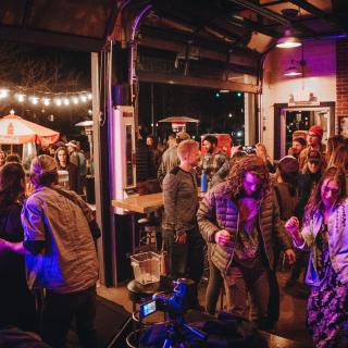 Dancing at 11th Street Station in Durango, CO