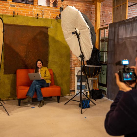 Misc. artists in smiley building